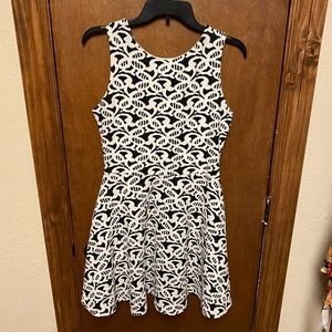 Black and white dress